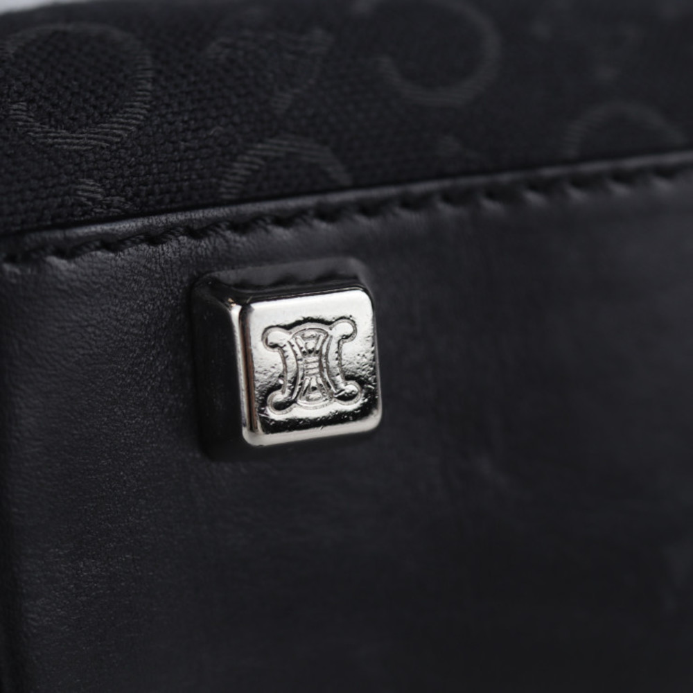 Celine C Macadam Canvas Leather Tote Bag Black - image 7